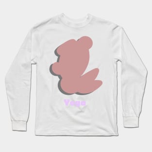 Bunny does yoga Long Sleeve T-Shirt